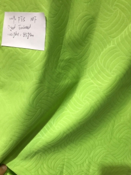 Polyester Green Color Embossed Microfiber  Fabrics