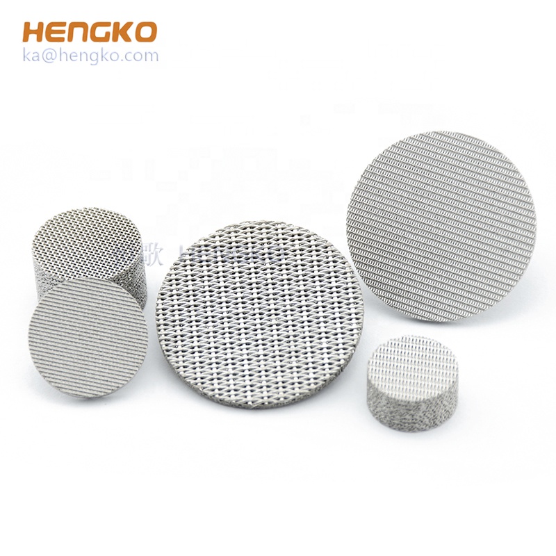 Multi-layer stainless steel 0.5 1 5 10 20 40 micron sintered mesh filter