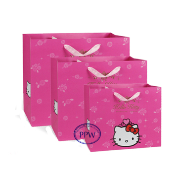 Favors Bags paper gift bags hello Kitty design paper bags