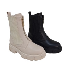 Women's Fashion Designer Black Combat Boots for Fall