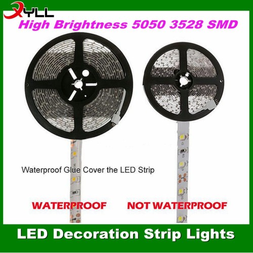 5M RGB 5050 3528 SMD led strip light,led flexible light strip IP68 Waterproof