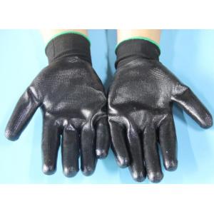 Nitrile coated oil resistant safety gloves