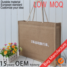 custom waterproof burlap gift bag with lamination inside