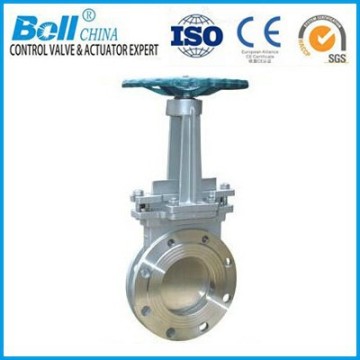 JIS 10K a105 knife gate valve flange type