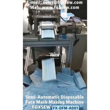 Máquina de fabricación de cuerpo de mascarilla quirúrgica desechable automática