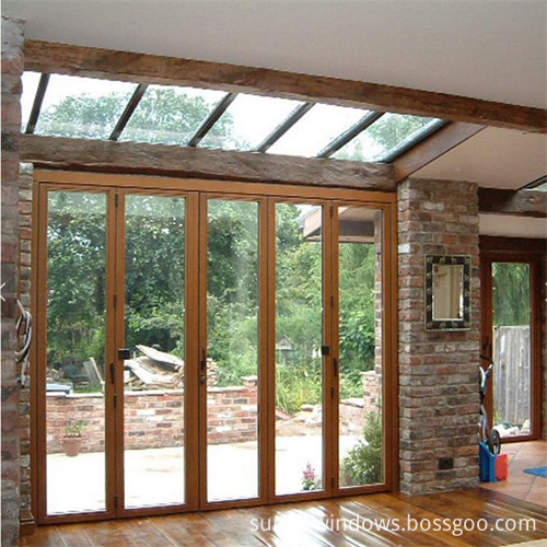 Aluminum Foldable Glass Doors