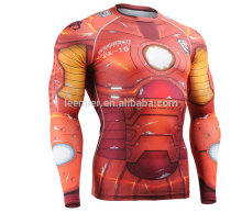 Custom gym training shirts sublimated lycra rush guards
