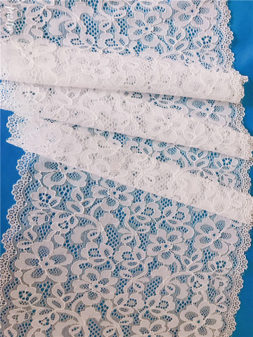 White Embroidery Guipure Lace Trim Textile Fabric