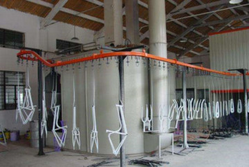 spray on metal coating line