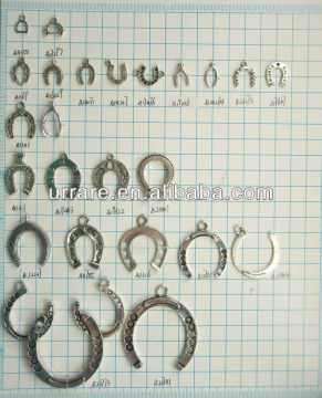 Wholesal Jewellery Alloy Horseshoe Charm Horse Shoe Pendant