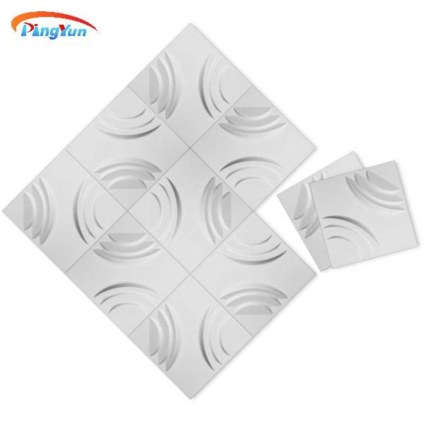 3D PVC Wall Panel الداخلية PVC Wall Planels Fire Proof Pvc لوحة تصميم الحائط للحمام