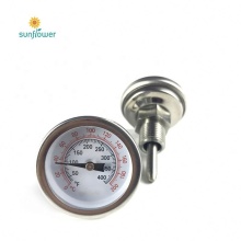 3" x 1/2" NPT Threaded Stainless Steel Thermometer for Moonshine Still, Condenser, Brew Pot, and Mash Tun