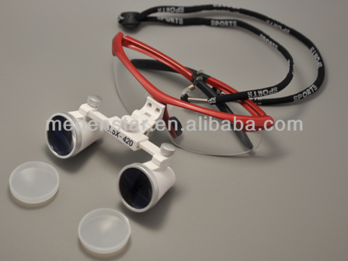 Medical dental loups/ magnifying lens with light