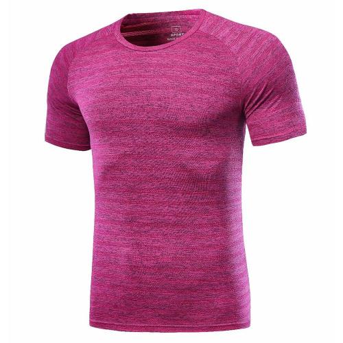 Rozenkleur snel droog jogging shirt