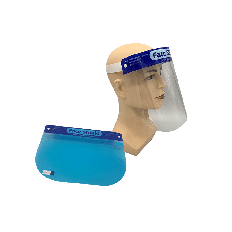 Visor facial transparente com escudo protetor total