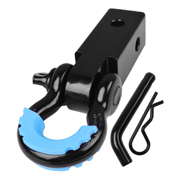 Emergency shackle hitch receiver