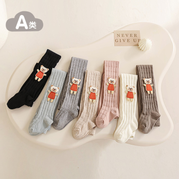 Red Little Bear Bamboo Joint Pantyhose