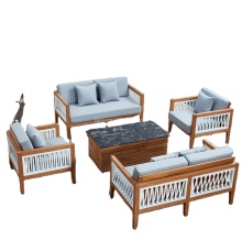 Solid Teak Wood Sofa Set Designs for Garden