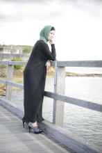 Knit Fabric batwing Dress