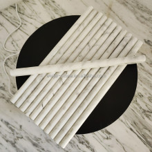 Carrara White Marble Pencil Liner Moulding for Bathroom Walls