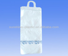 HDPE White Printed Plastic Newspaper Bag with Cardboard