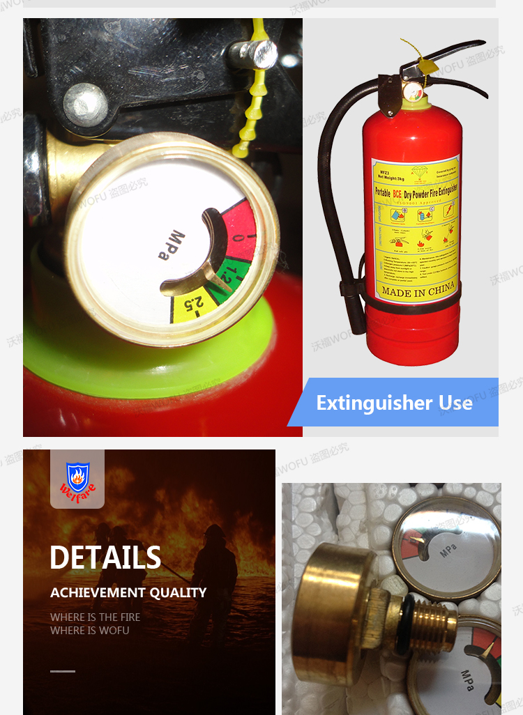 Portable fire extinguisher pressure gauge , pressure gauge For Fire Extinguisher