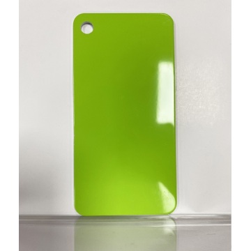 Plaque en tôle d&#39;aluminium vert lime brillant 1,6 mm