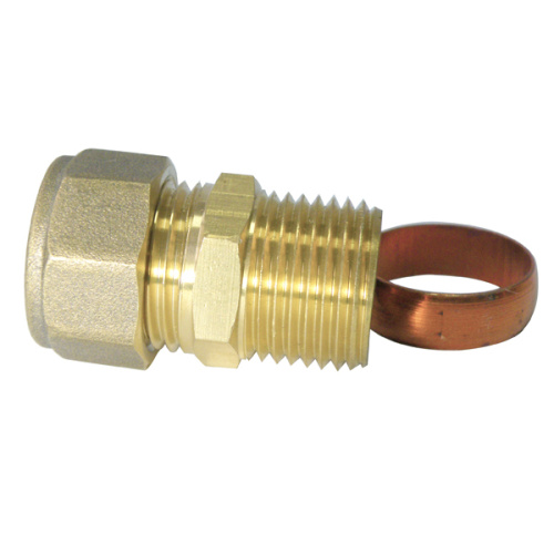 Compression Brass straight male coupler