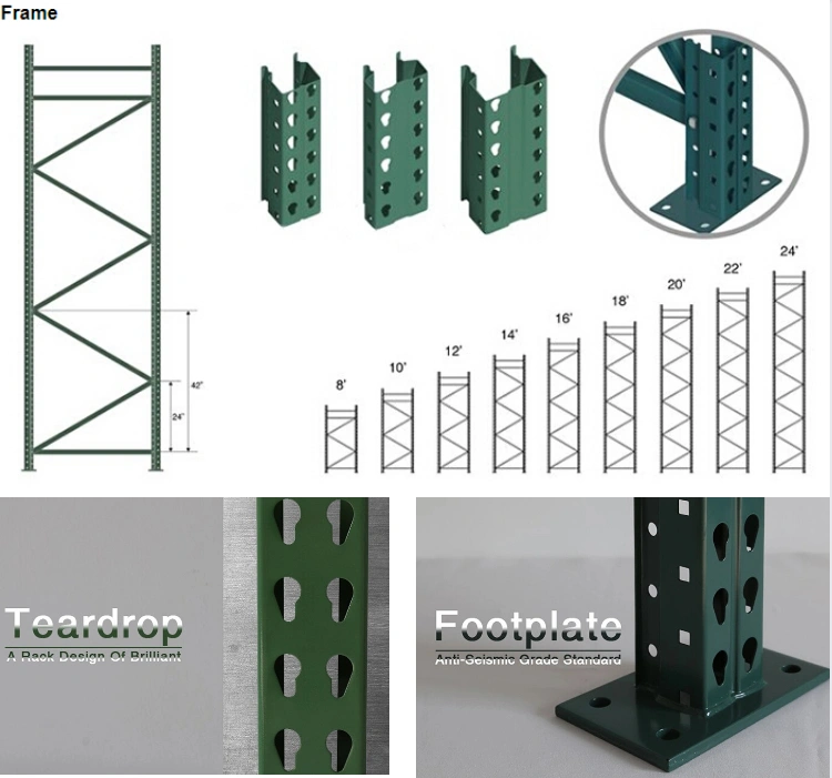 Heavy Duty Selective Stacking Warehouse Storage Metal Teardrop Rack From Nanjing