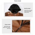 Fake Two Piece Leather Jacket Factory Wholesale Custom