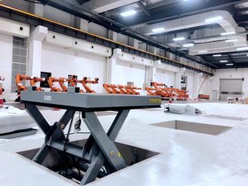 lift platform assembly line