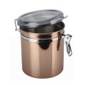 Stainless Steel Airtight Canister with Clear Acrylic Lid