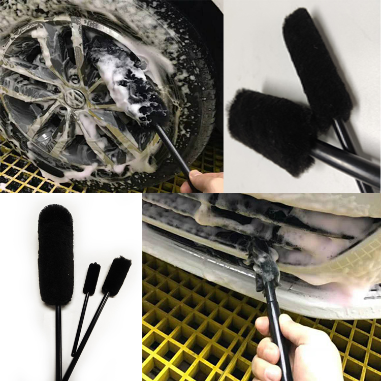 New China metal free to ensure scratch free cleaning microfiber wheel brush