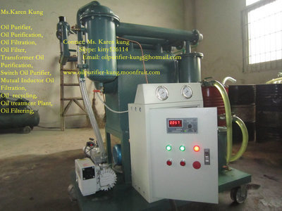 Single Stage Transformer Vacuum Oil Purifier Machine