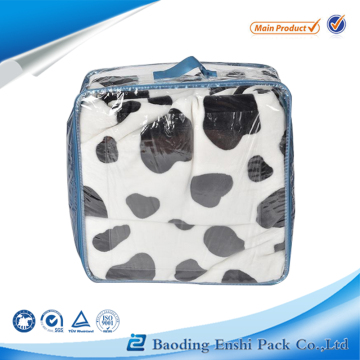 PEVA blanket storage zipper bag