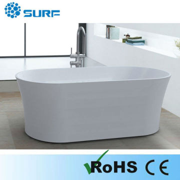 Pure White Acrylic Resin Bathtub SF5F006-2