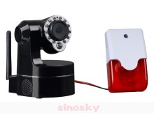 IP Camera WiFi Indoor Security Lens 3x Zoon with Alarm (QT-09BW)