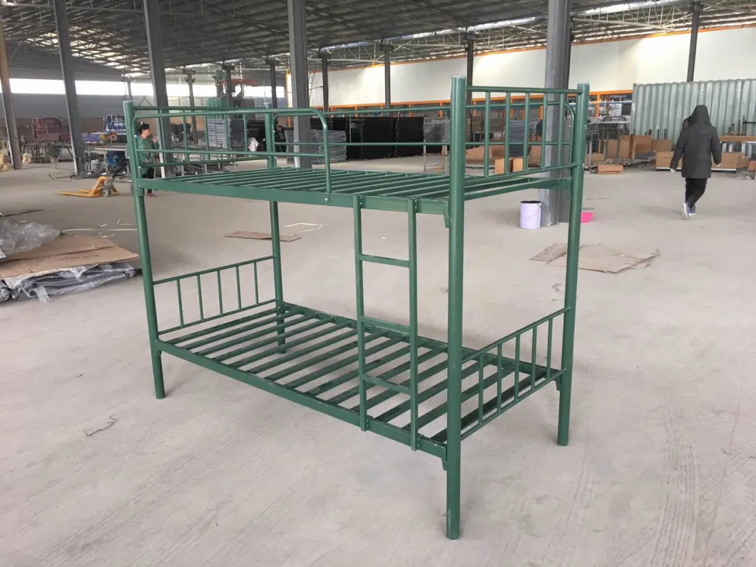 Double Layers Beds for Construction Workers Factory Metal Bunk Bed