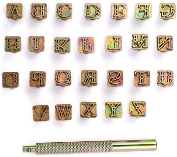 9.5mm Letters Stamp Set - Alphabet Stamp Tools for Leather Craft