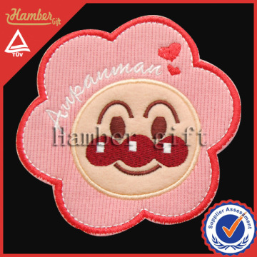 Smiley face hand embroidered blazer badges