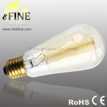 CE ROHS 3000h Antique Edison light bulbs ST64