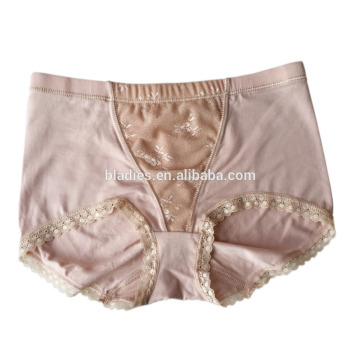 Bamboo young girl's cute underwear flower boyshorts underwear for women