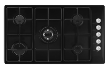 Glem 5 Burner Hob Glass 90cm