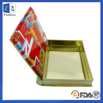 Rectangular Book Shape Gift Tin Box