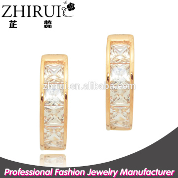 Yiwu earrings jewelry fashion zircon ring type earrings