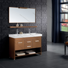 2 Wash Basins / Double Sink Bathroom Mirror Cabinet and Stainless Steel Bathroom Basin Cabinet