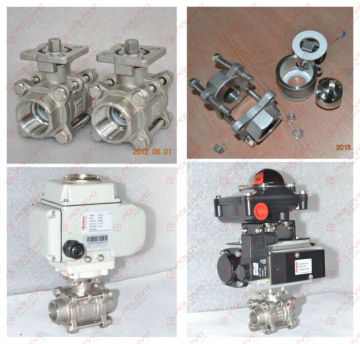 Welding gas ball valve motorized control gas valve