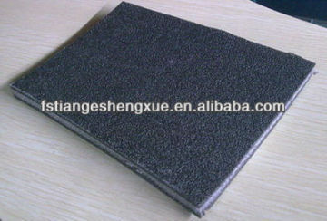 Black shock reducing soundproof anti-vibration mat for interior floor