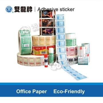 Paper adhesive sticker/full color printing sticker roll