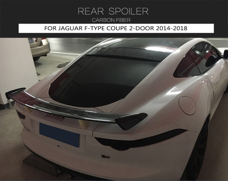 Carbon Fiber F-TYP Car Rear Spoiler for Jaguar F-TYPE Coupe 2-Door 14-18